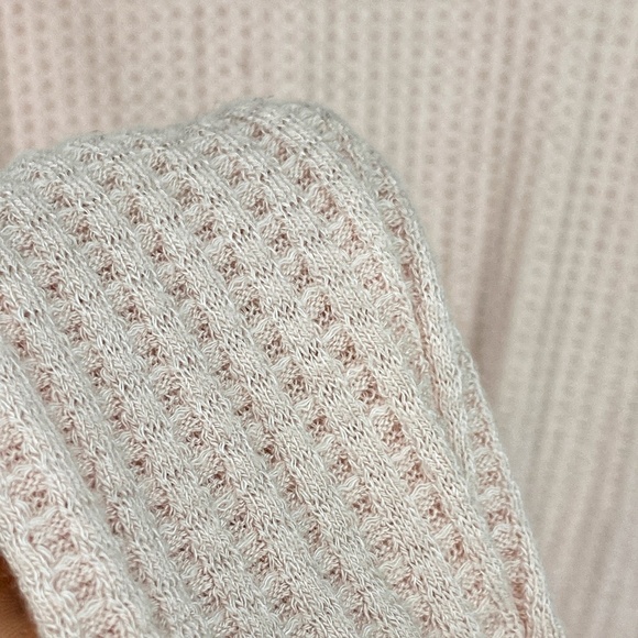 Chaser Lace Up Thermal Knit Long Sleeve Top Sz Sm - Picture 9 of 14